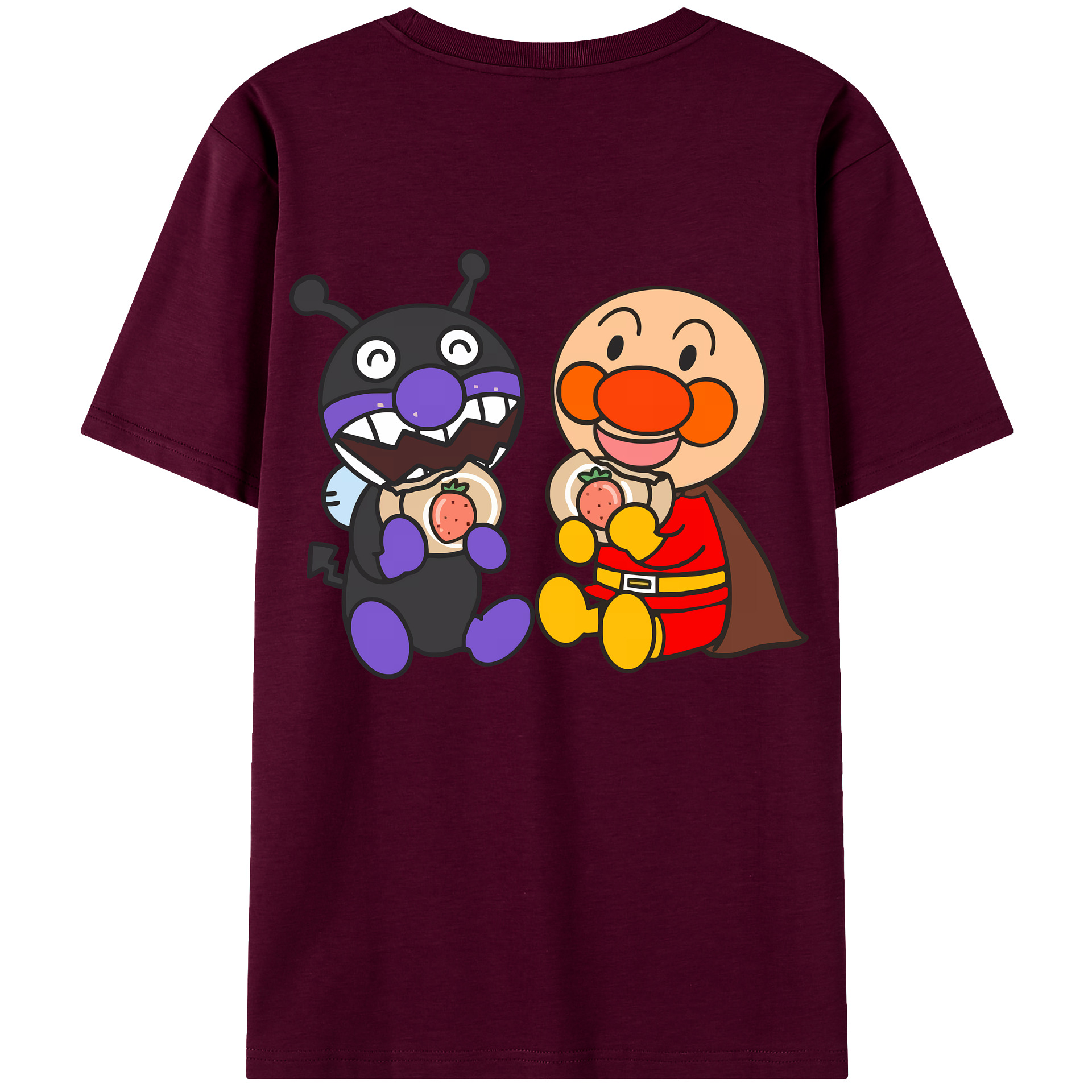 （画像用） アンパンマン Anpanman レディース半袖Tシャツ(バックプリント)